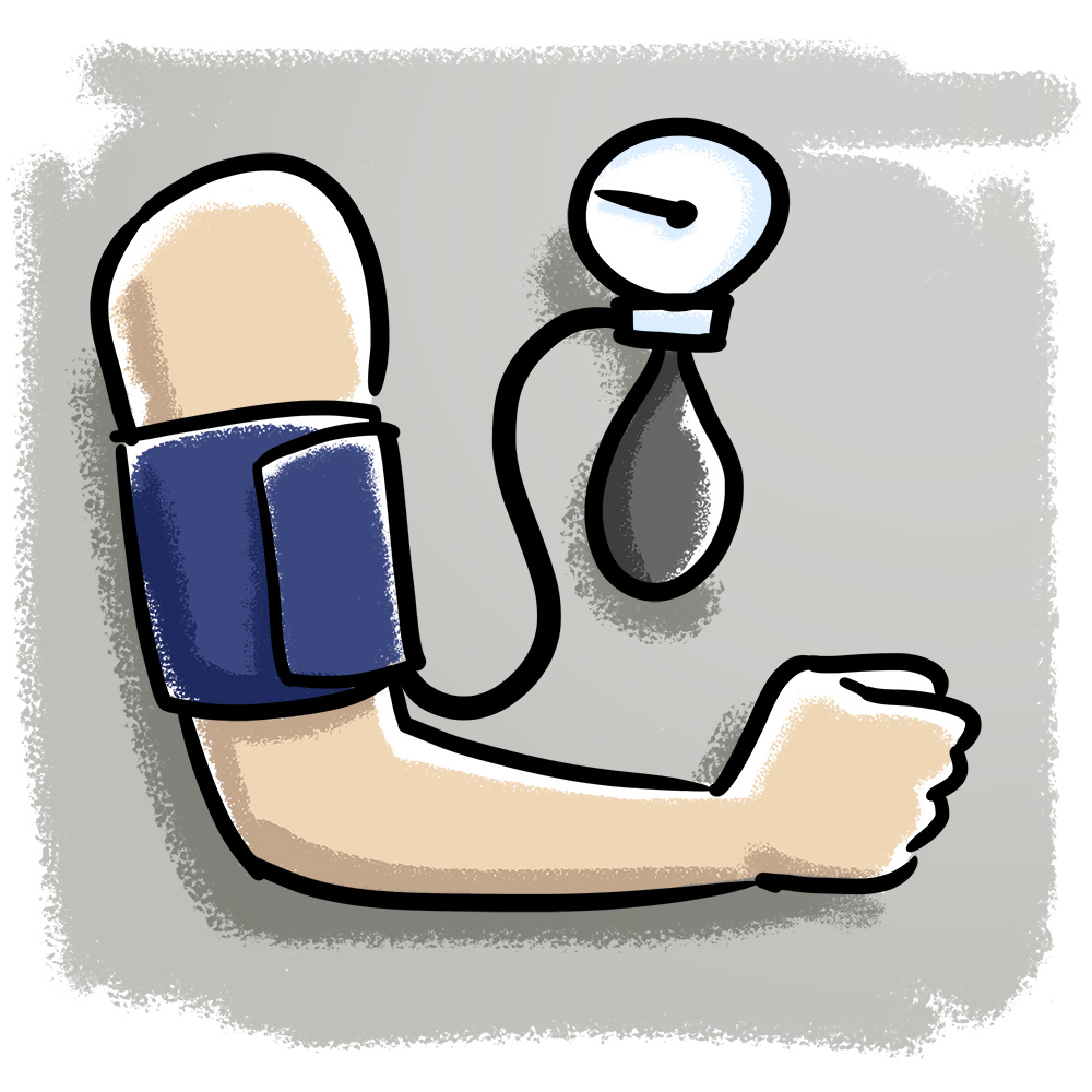 Illustration zum Thema Blutdruck